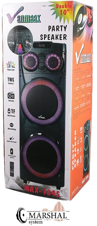 کیفیت اسپیکر بلوتوثی قابل حمل وان مکس مدل MAX-1045