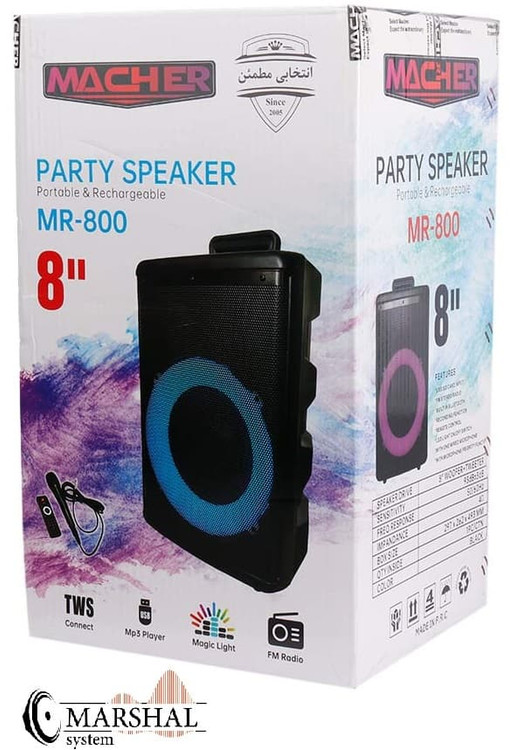 صدای اسپیکر بلوتوثی قابل حمل مچر مدل MR-800
