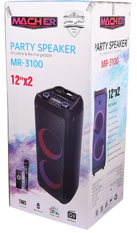 خرید و لیست قیمت اسپیکر قابل حمل مچر مدل MR 3100 با بهترین قیمت بازار