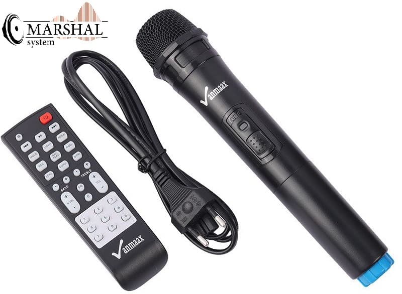 خرید اسپیکر قابل حمل وان مکس مدل Max-1015 با لوازم جانبی