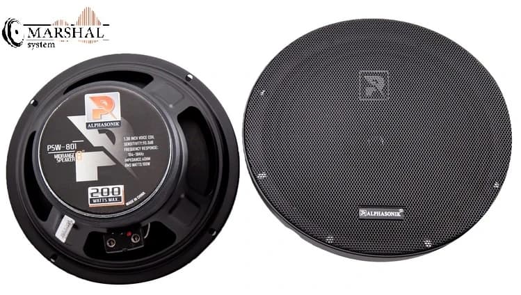 خرید میدرنج خودرو آلفاسونیک مدل PSW-801 به قیمت عمده