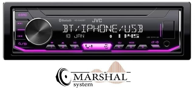 پخش خودرو جی وی سی مدل KD-X462BT با بلوتوث