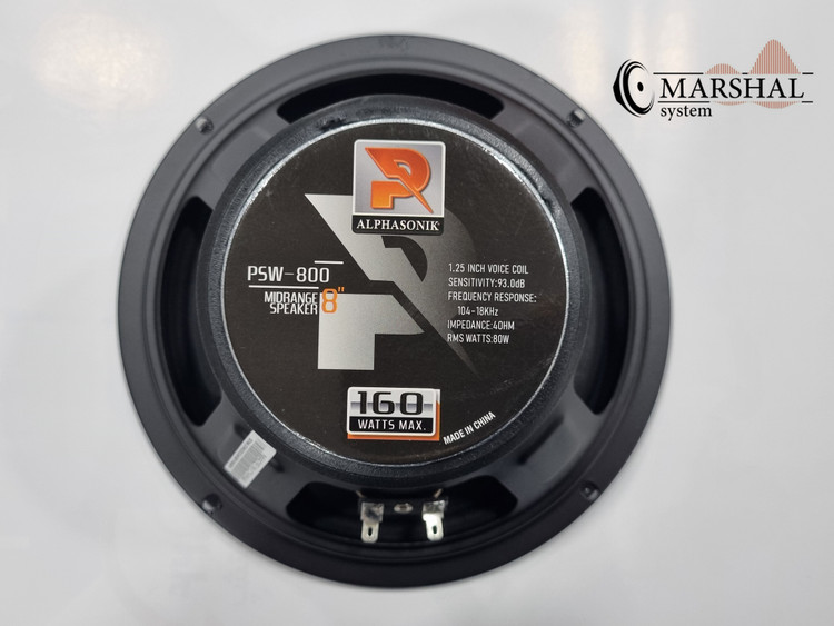 خرید میدرنج 8 اینچ آلفاسونیک مدل PSW-800 بسته دو عددی با ارزانترین قیمت