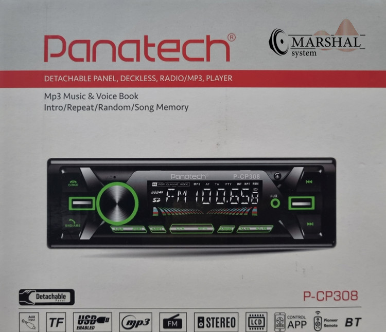 خرید پخش خودرو پنل جدا پاناتک مدل P-CP308 با قیمت ارزان