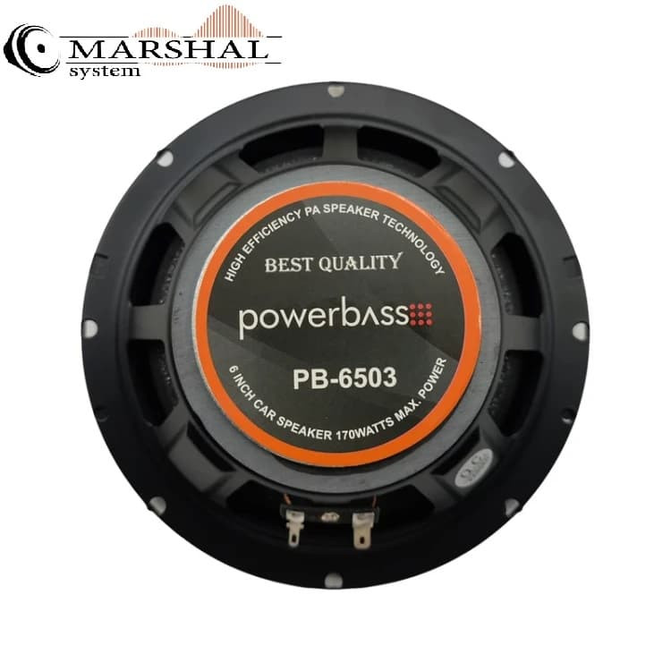 خرید و قیمت بلندگوی گرد خودرو پاوربیس مدل PB-6503 سایز 6.5 اینچ بسته دو عددی