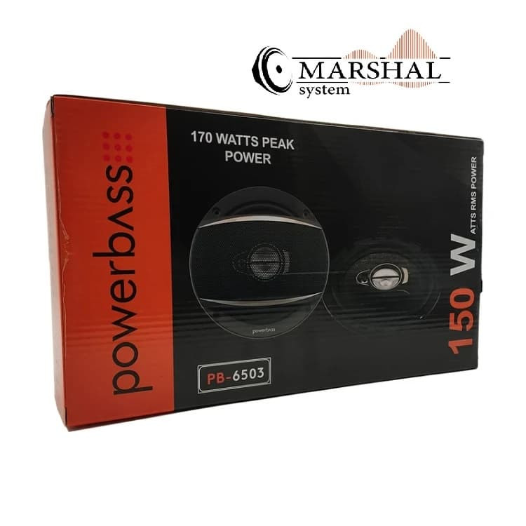 خرید بلندگوی گرد خودرو پاوربیس مدل PB-6503 سایز 6.5 اینچ بسته دو عددی با قیمت ارزان از نمایندگی