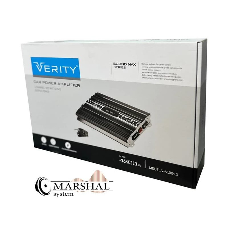 خرید آمپلی فایر خودرو وریتی مدل V-A1004.1 با قیمت مناسب از نمایندگی تبریز