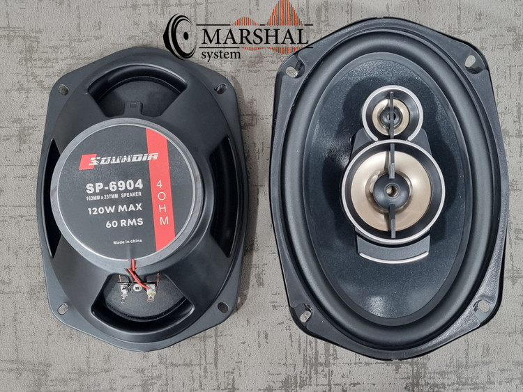 بلندگو بیضی ساندیا 120 واتی مدل SP-6904 بسته دو عددی