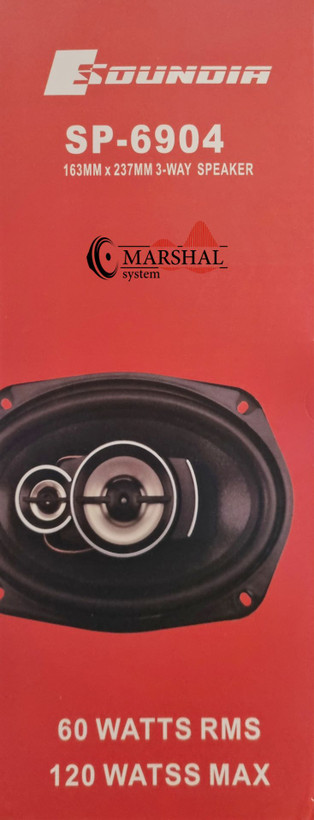 بلندگو بیضی ساندیا 120 واتی مدل SP-6904 بسته دو عددی