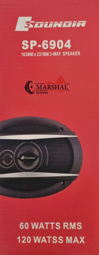 بلندگو بیضی ساندیا 120 واتی مدل SP-6904 بسته دو عددی