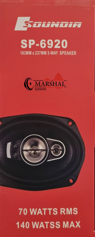 بلندگو بیضی 140 واتی ساندیا مدل SP-6920 بسته دو عددی