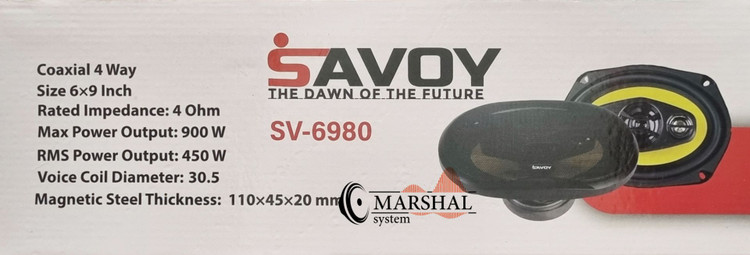 باند بیضی خودرو ساووی 900 واتی مدل SV-6980 بسته دو عددی