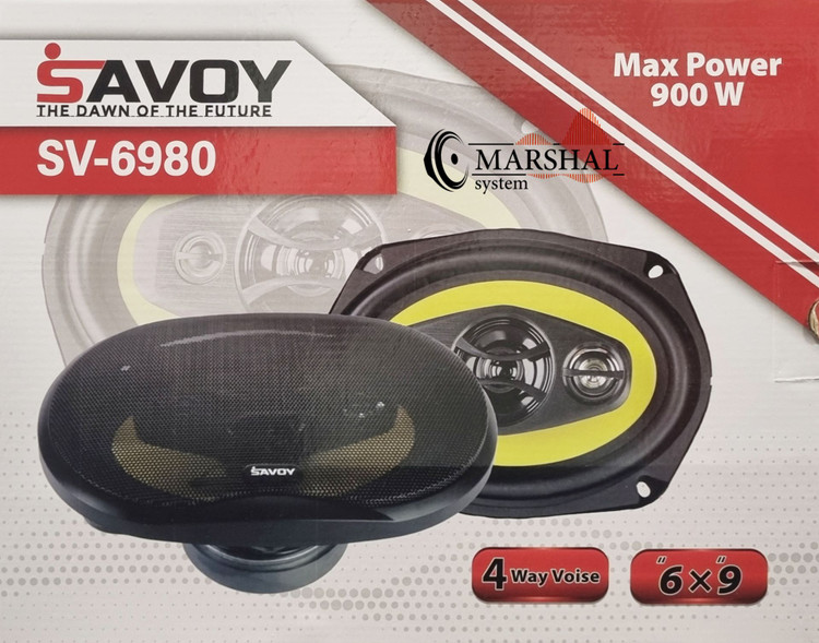 خرید آنلاین با قیمت مناسب باند بیضی خودرو ساووی 900 واتی مدل SV-6980 بسته دو عددی