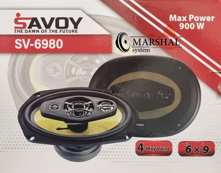 خرید باند بیضی خودرو ساووی 900 واتی مدل SV-6980 بسته دو عددی از نمایندگی