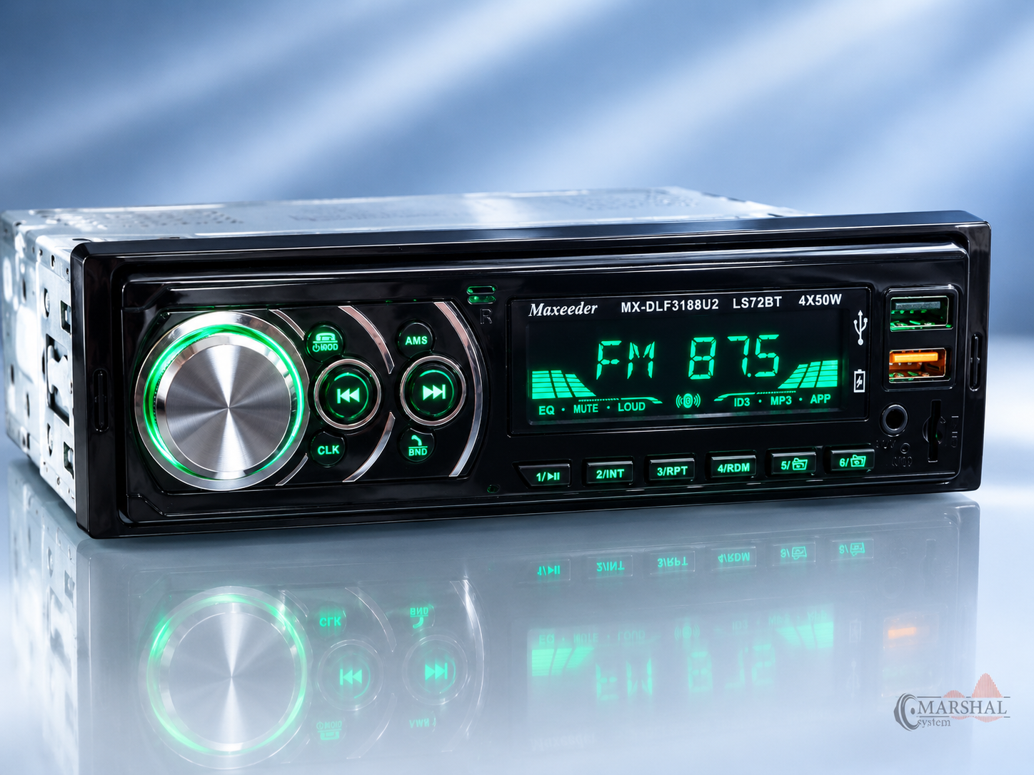 خرید و قیمت رادیو پخش بلوتوثی خودرو مکسیدر مدل LS73BT پنل ثابت