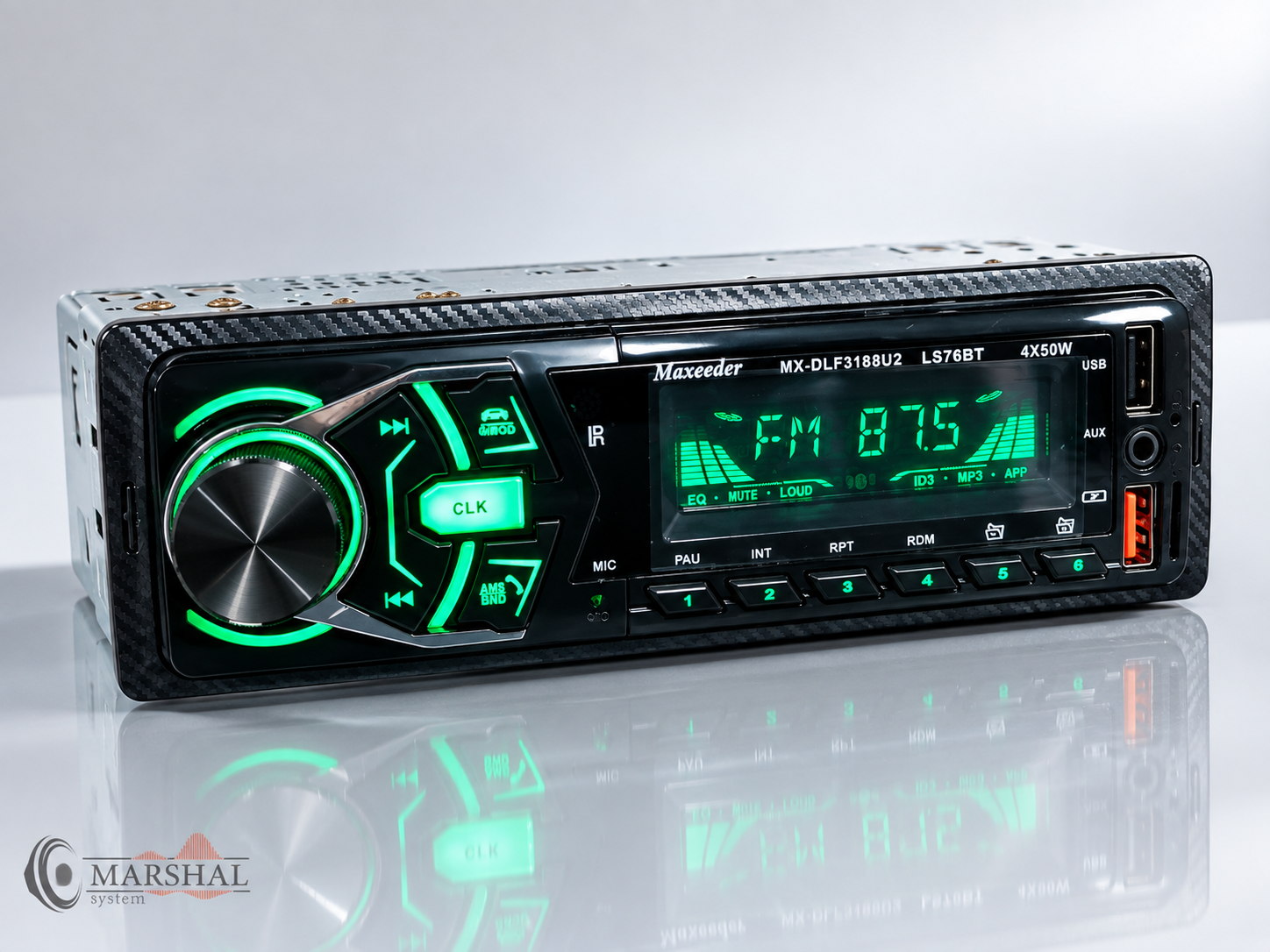خرید و قیمت رادیو پخش بلوتوثی خودرو مکسیدر مدل LS76BT پنل ثابت