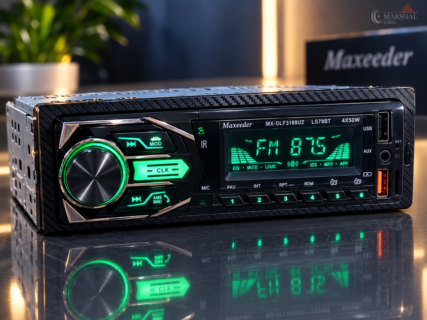 خرید و قیمت رادیو پخش بلوتوثی خودرو مکسیدر مدل LS78BT پنل ثابت