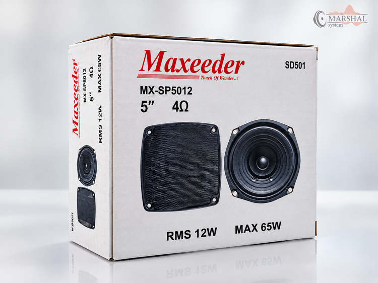 خرید بلندگوی گرد 5 اینچ مکسیدر مدل SD501 بسته دو عددی